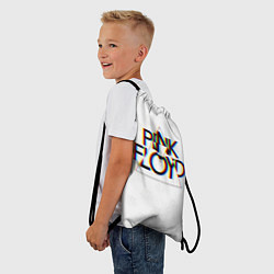 Рюкзак-мешок PINK FLOYD LOGO ПИНК ФЛОЙД ГЛИТЧ, цвет: 3D-принт — фото 2
