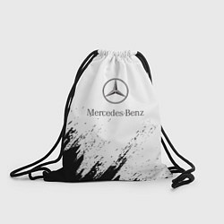 Рюкзак-мешок Mercedes-Benz - White texture, цвет: 3D-принт