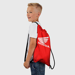 Рюкзак-мешок Honda красные линии, цвет: 3D-принт — фото 2