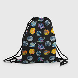 Рюкзак-мешок Планеты космос, цвет: 3D-принт