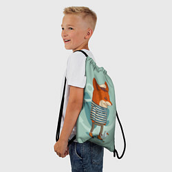 Рюкзак-мешок Лис-моряк, цвет: 3D-принт — фото 2