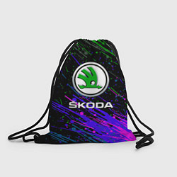 Мешок для обуви Skoda разноцветные брызги