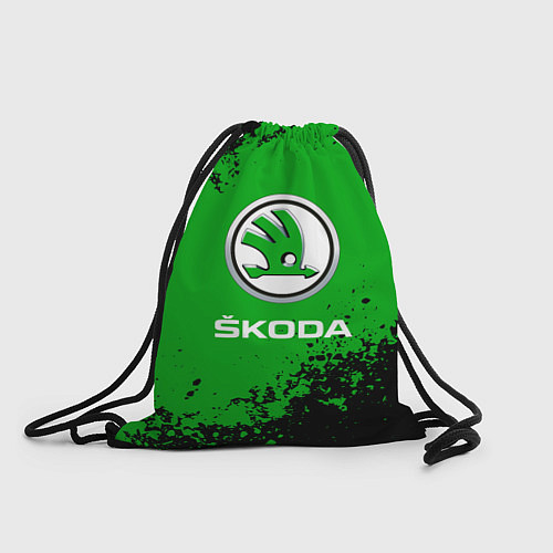 Мешок для обуви Skoda следы от шин / 3D-принт – фото 1
