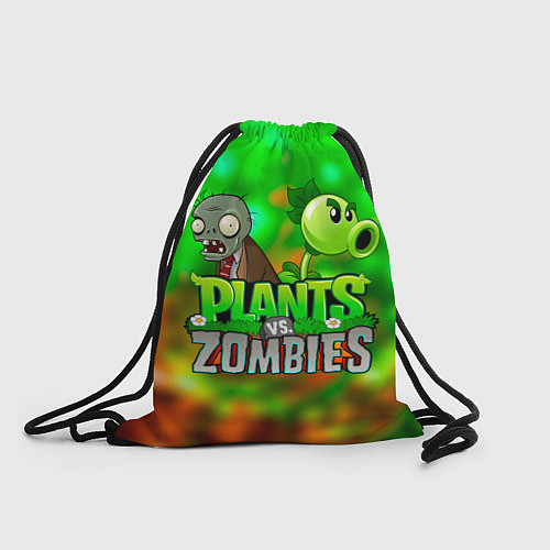 Мешок для обуви Plants vs Zombies горохострел и зомби / 3D-принт – фото 1