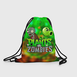 Рюкзак-мешок Plants vs Zombies горохострел и зомби, цвет: 3D-принт