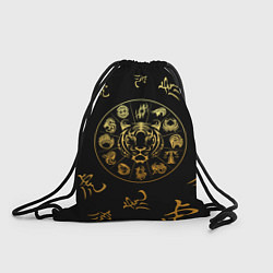 Рюкзак-мешок Знаки зодиака Год Тигра, цвет: 3D-принт