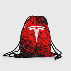 Мешок для обуви Tesla Logo соты