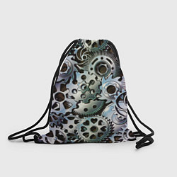 Рюкзак-мешок Стимпанк шестеренки Steampunk, цвет: 3D-принт