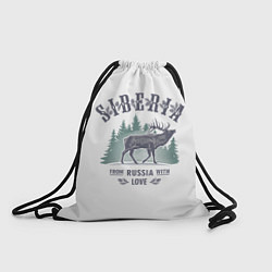 Рюкзак-мешок SIBERIA из России с Любовью, цвет: 3D-принт