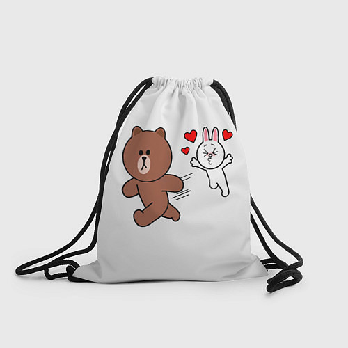Мешок для обуви От любви не сбежать Plush animal / 3D-принт – фото 1