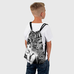 Рюкзак-мешок Одри Хепберн Завтрак и Тиффани, цвет: 3D-принт — фото 2