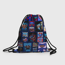 Рюкзак-мешок POPPY PLAYTIME РАЗНЫЙ ХАГГИ ВАГГИ, цвет: 3D-принт