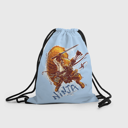 Мешок для обуви Крейзи белка-ниндзя / 3D-принт – фото 1