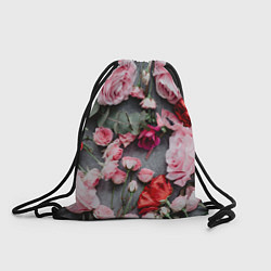 Рюкзак-мешок Цветочное полотно, цвет: 3D-принт