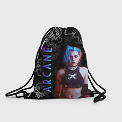 Рюкзак-мешок JINX ARCANE, цвет: 3D-принт