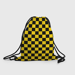 Рюкзак-мешок Такси Шахматные Клетки, цвет: 3D-принт