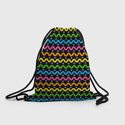 Мешок для обуви Разноцветные волнистые линии