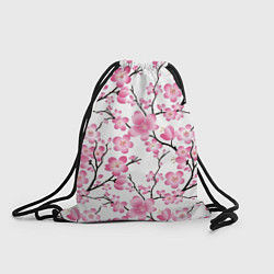 Рюкзак-мешок Весенняя сакура, цвет: 3D-принт