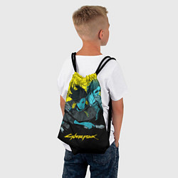Рюкзак-мешок Ви и Джонни Cyberpunk 2077 Vi johnny, цвет: 3D-принт — фото 2