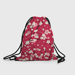 Рюкзак-мешок Цветы на ветках, цвет: 3D-принт