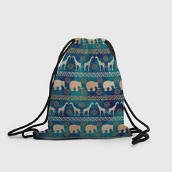 Мешок для обуви Жирафы и слоны