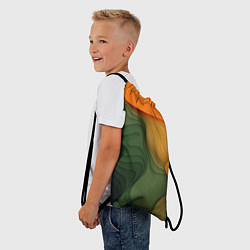 Рюкзак-мешок Зеленые дюны, цвет: 3D-принт — фото 2
