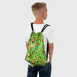 Рюкзак-мешок Сочные фрукты паттерн, цвет: 3D-принт — фото 2