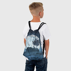 Рюкзак-мешок Луна - арт, цвет: 3D-принт — фото 2