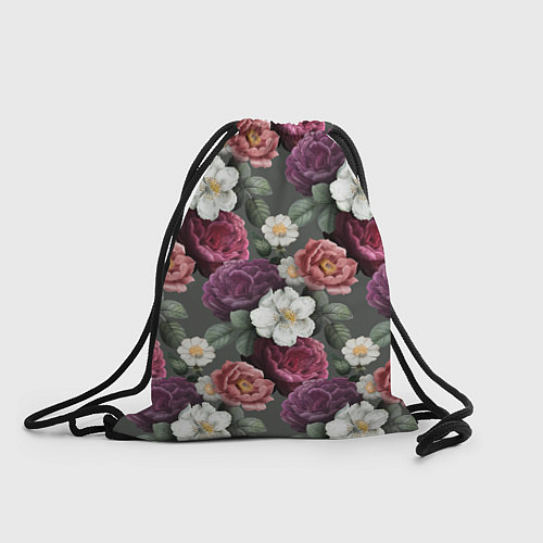 Мешок для обуви Bouquet of flowers pattern / 3D-принт – фото 1