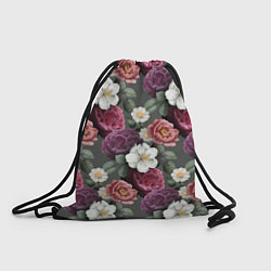 Рюкзак-мешок Bouquet of flowers pattern, цвет: 3D-принт