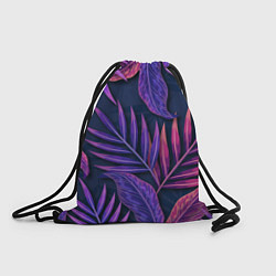 Рюкзак-мешок Neon Tropical plants pattern, цвет: 3D-принт