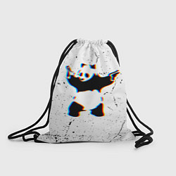 Рюкзак-мешок Banksy Panda with guns Бэнкси, цвет: 3D-принт