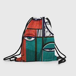 Рюкзак-мешок Глаза - арт, цвет: 3D-принт