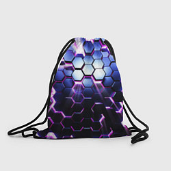Рюкзак-мешок Соты - 3d, цвет: 3D-принт