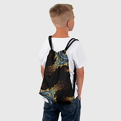 Рюкзак-мешок Огненные фракталы 3d, цвет: 3D-принт — фото 2