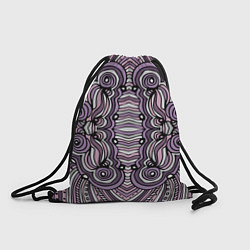 Рюкзак-мешок Абстракция Разноцветный калейдоскоп Фиолетовый, че, цвет: 3D-принт