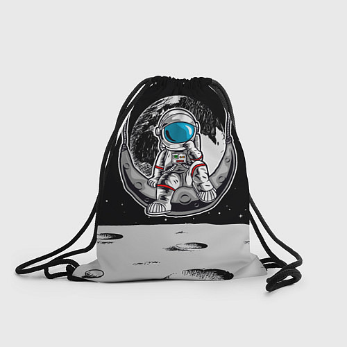 Мешок для обуви Космонавт на луне / 3D-принт – фото 1
