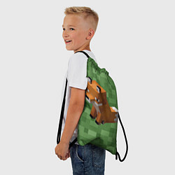 Рюкзак-мешок Лиса из Minecraft, цвет: 3D-принт — фото 2