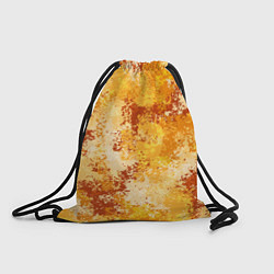 Рюкзак-мешок Спортивный камуфляж Пикси - Апельсин, цвет: 3D-принт