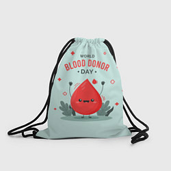 Рюкзак-мешок Капелька крови, цвет: 3D-принт