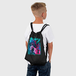 Рюкзак-мешок Евангелион Неоновый Токио, цвет: 3D-принт — фото 2
