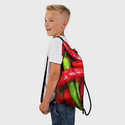 Рюкзак-мешок Жгучие перцы, цвет: 3D-принт — фото 2