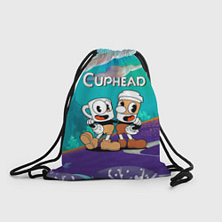 Рюкзак-мешок Cuphead чашечка кофе, цвет: 3D-принт