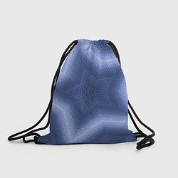 Рюкзак-мешок Синий звездный современный узор, цвет: 3D-принт