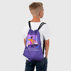 Рюкзак-мешок Чонгук Euphoria, цвет: 3D-принт — фото 2