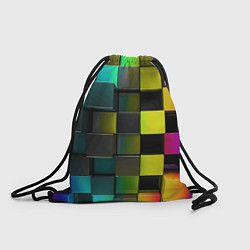 Рюкзак-мешок Colored Geometric 3D pattern, цвет: 3D-принт