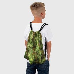 Рюкзак-мешок Пиксельный камуфляж Шерхан Лес, цвет: 3D-принт — фото 2