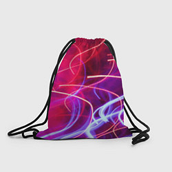 Рюкзак-мешок Неоновые огни Абстракция, цвет: 3D-принт