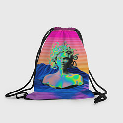 Мешок для обуви Gorgon Medusa Vaporwave Neon Mountains