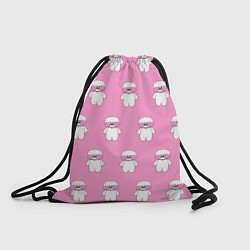 Рюкзак-мешок ЛАЛАФАНФАН на розовом фоне, цвет: 3D-принт